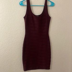 Purple fitted dress size small